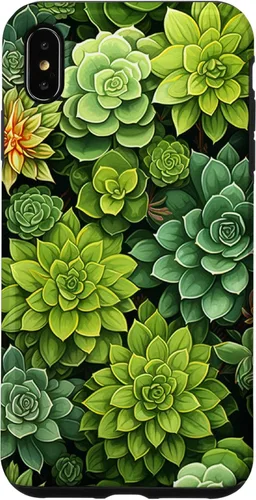 Miniatura 11 de Funda para iPhone 12 Pro Max Suculenta Plantas Botánicas Verde Floral Patrón Flor Cactus