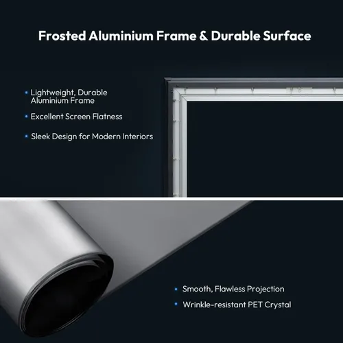 Miniatura 8 de NothingProjector - Pantalla ALR para proyector de alcance ultra corto, 85% de rechazo de luz de techo ambiental, 100 pulgadas, 4K/8K UHD, 3D activo
