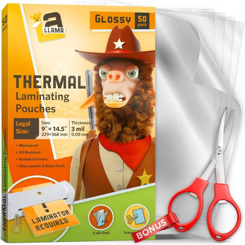 Miniatura 9 de Bolsas de laminación térmica, 4.3 x 6.3 pulgadas, 3 mil de grosor, paquete de 50, adecuadas para hojas de laminado de tamaño de imagen de 4 x 6