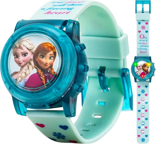 Accutime - Reloj de pulsera de cuarzo digital de Frozen, con pantalla LCD y correa, regalos geniales de Disney, recuerdos de fiesta para infantes,