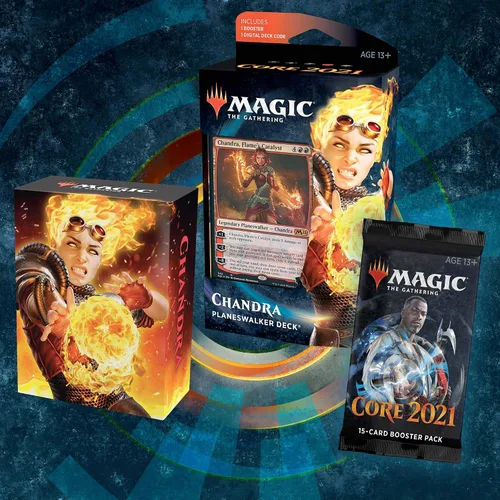 Miniatura 2 de Magic: The Gathering Chandra, Baraja Planeswalker Catalyst de Flame, juego básico 2021 (M21), cubierta de inicio de 60 cartas, C76580000
