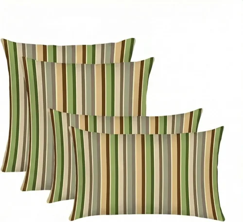 Miniatura 37 de RSH DECOR: Sunbrella Lumbar & Square Pillows Set of 4 20" x 12" & 17" x 17" Water & Fade-Resistant Fabric Outdoor Throw Pillows for Patio