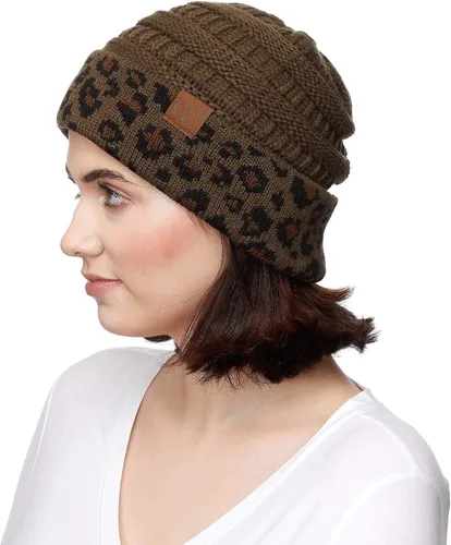 Miniatura 329 de C.C Trendy Warm Chunky Soft Stretch Cable Knit Beanie