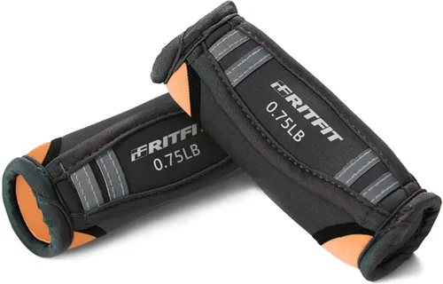 RitFit Soft Hand Weights Set - 0.5/0.75/1/1.5/2 LBS (1 Pair) Walking Dumbbell for Women & Men with Reflective Straps - Jogging, Running, Physical