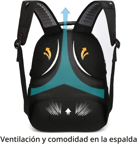 Miniatura 5 de SHRRADOO Mochila de viaje extragrande para laptop de 50L con puerto de carga USB, mochila para universidad y escuela secundaria, bolsa de trabajo