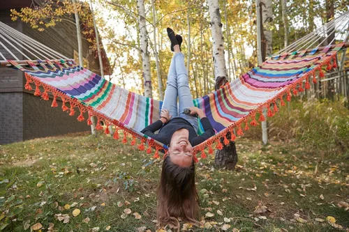 Miniatura 4 de Hamaca, tejida a mano, multicolor, fabricada en México por Verve CULTURE