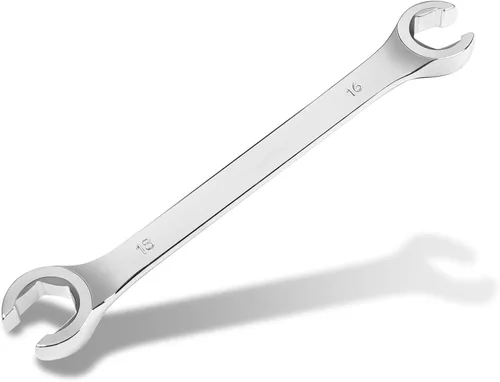 Auniwaig Llave de tuerca de 0.63 x 0.71 pulgadas de 0.63 x 0.71 pulgadas, llave métrica de doble extremo abierto, para quitar tuercas de repuesto, 1