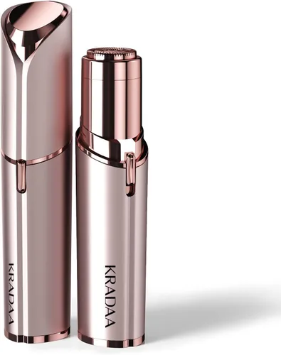 Miniatura 9 de Kradaa Depilación facial para mujeres: maquinilla de afeitar facial eléctrica con luz LED, mini afeitadora sin dolor y resultados instantáneos