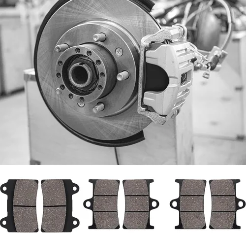 Miniatura 7 de Pastillas de freno delanteras y traseras para Yamaha XV1700 RoadStar 2004-2009, XV1700 Road Star Midnight Silverado 2004-2007, XV1700 Roadstar