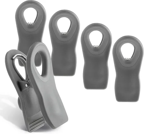 Miniatura 35 de COOK WITH COLOR Clips para bolsas de chips con imán para almacenamiento de alimentos con agarre hermético para bolsas de pan, bolsas de aperitivos