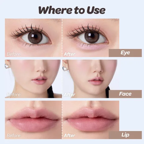 Miniatura 5 de I'M MEME Shading - I'm Multi Stick 001 Bronceador Fácil de mezclar, acabado mate, adecuado para principiantes, maquillaje de contorno ligero, uso
