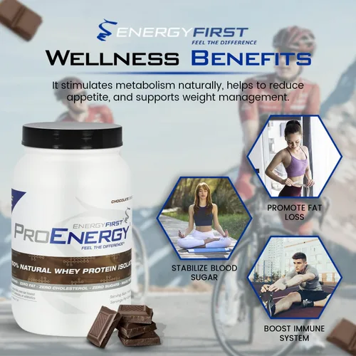 Miniatura 4 de EnergyFirst Aislado de proteína de suero de chocolate alimentado con pasto (2 libras), batido alto en proteínas, sin gluten, sin OMG, ideal