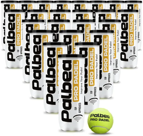 Miniatura 8 de Palbea PRO Padel Balls. 6/12/24 Tubes of 3 Padel Tennis Balls FIP Approved. Paddle Balls Made of HV Felt for Training and Tournament. Suitable for