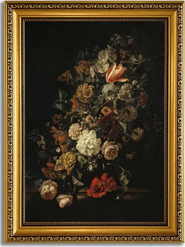 Miniatura 37 de YD&YZY Arte de pared de rana divertida para baño con marco dorado, lienzo de rana en el inodoro leyendo periódico, decoración de pared, pintura