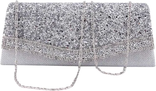 Miniatura 3 de Damara Mujer Deslumbrante Crystal recortar clásico Embrague Bolsa de cóctel