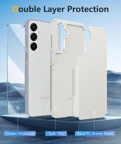 Miniatura 408 de FNTCASE Funda para iPhone 17 Pro: Fundas delgadas translúcidas de color azul claro compatibles con MagSafe, protección completa de la cámara