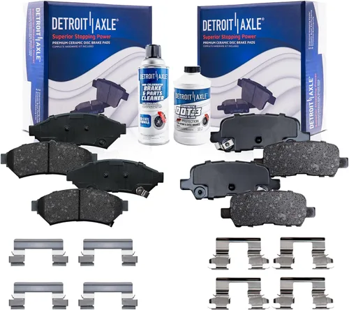 Miniatura 46 de Detroit Axle - Pastillas de freno traseras para Kia Sportage 2017-2022, Hyundai Tucson 2016-2021, pastillas de freno de cerámica 2018 2019 2020
