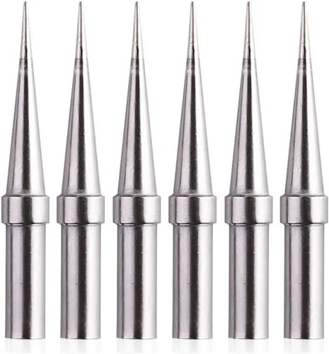 Miniatura 8 de 6 puntas de soldadura para soldador Weller ET, puntas de repuesto para WES51/50, WESD51, PES51/50, WE1010NA WCC100 LR21 ET Tip Series (6PCS-01)