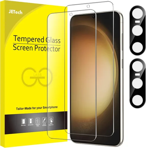Miniatura 12 de JETech - Protector de pantalla para Samsung Galaxy S20 FE de 6.5 pulgadas con protector de lente de cámara, película de vidrio templado, compatible