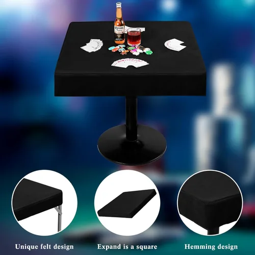 Miniatura 4 de Frienda Mantel plegable de fieltro para mesa de juegos, para jugar cartas de póquer, rompecabezas mahjong, juegos de mesa, mesa no incluida