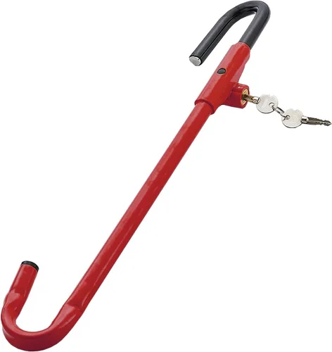 Miniatura 9 de Dispositivo antirrobo para volante de automóvil, bloqueo de contraseña de freno de pedal de volante, volante a pedal de 17 pulgadas a 33 pulgadas