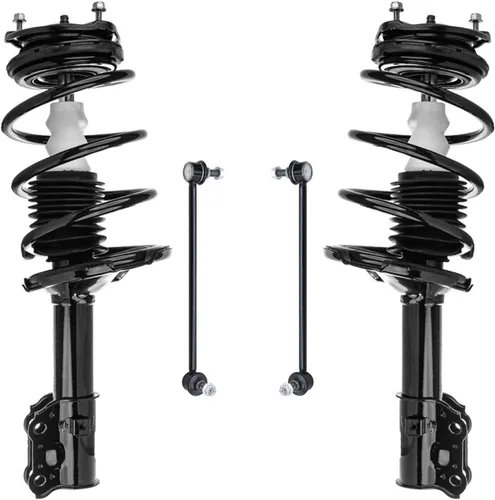 Miniatura 65 de Detroit Axle - Puntales delanteros con resorte helicoidal + enlaces de extremo de barras estabilizadoras de repuesto para Ford Flex Lincoln MKT