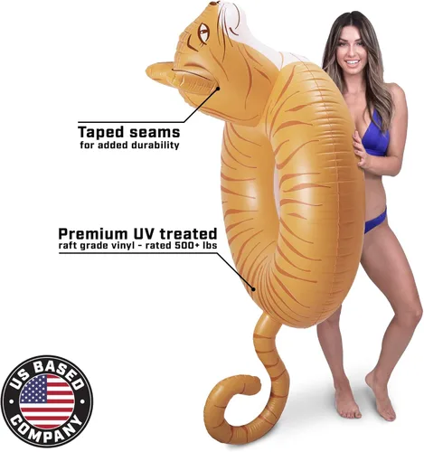 Miniatura 3 de GoFloats Meowzers the Cat Party - Balsa inflable con estilo (para adultos y niños)