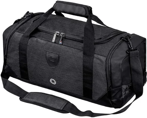 Miniatura 8 de Bolsa de lona para gimnasio impermeable bolsa de viaje para hombres y mujeres bolsa de noche con compartimento para zapatos Negro talla única