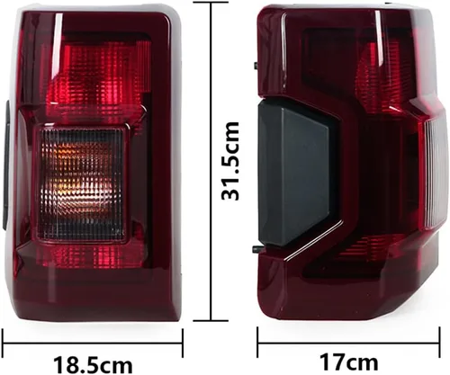 Miniatura 8 de BAKUGO Luz trasera de coche, luz de parachoques trasero, lámpara de advertencia de freno para JMC Tiger 7 Pickup 2017 2018 2019 2020, derecha
