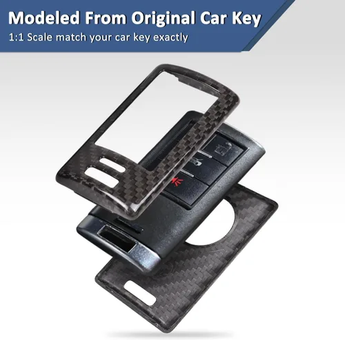 Miniatura 5 de Carcasa para llavero inteligente compatible con Chevrolet Corvette C6 C7, funda para llavero de control remoto de automóvil
