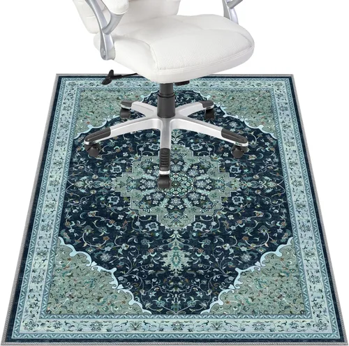 Miniatura 26 de Tapete para silla de oficina para suelo de madera dura y azulejos, 36" x 48" tapete resistente para silla de escritorio para suelos duros, alfombra