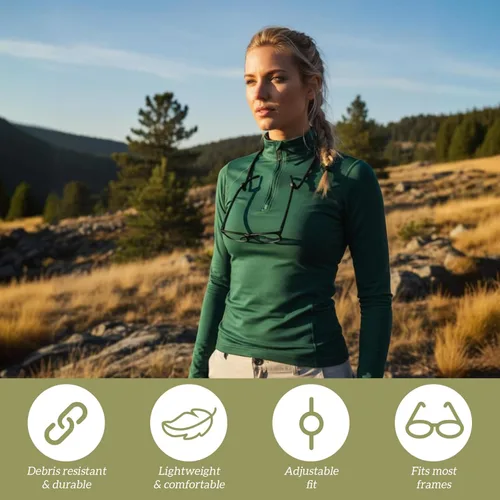 Miniatura 2 de CIATBYYJ 3 correas para lentes de sol, correas deportivas ajustables para gafas, correa universal para anteojos alrededor del cuello para mujeres