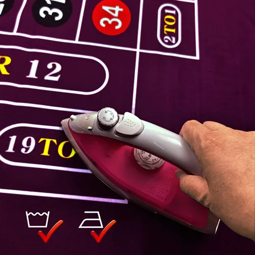Miniatura 6 de BALIKEN Mesa de ruleta y dados de 36 x 72 pulgadas de fieltro de casino de grado profesional Azul/Púrpura