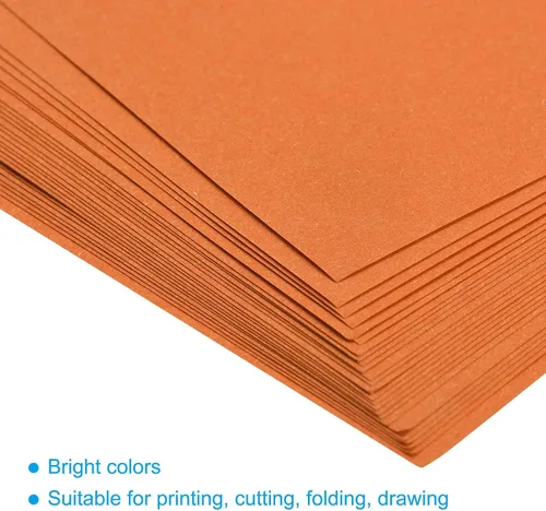 Miniatura 4 de MECCANIXITY 25 hojas de papel de copia de color de 8.3 x 11.7 pulgadas, papel de impresora de 2.82 oz/m², naranja y rojo para impresión de oficina