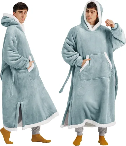 Miniatura 6 de Bedsure Manta Ponible con Capucha, Cómoda Sudadera Manta Larga con Capucha como Regalos de Sudadera para el Día de las Madres para Mamá Mujeres