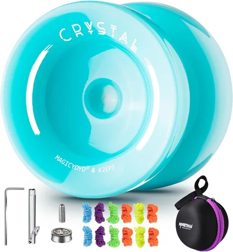 Miniatura 17 de MAGICYOYO Yoyo K2 Responsive para niños de 8 a 12 años, yoyo profesional para principiantes, yoyo de plástico de doble función con 12 cuerdas