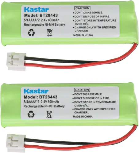Miniatura 6 de Kastar Batería inalámbrica (paquete de 1), Ni-MH 2.4V 800mAh, repuesto para BT-18443 BT-28443 89-1337-00-00 VTech LS-6115 LS-6117 LS-6125 LS6126