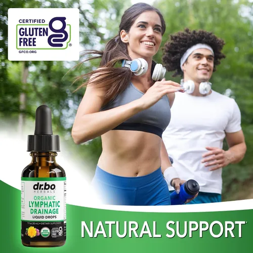 Miniatura 5 de Gotas de Suplementos de Drenaje Linfático - Gotas Líquidas Orgánicas de Apoyo Linfático para Limpieza con Equinácea, Suplemento de Apoyo del Sistema
