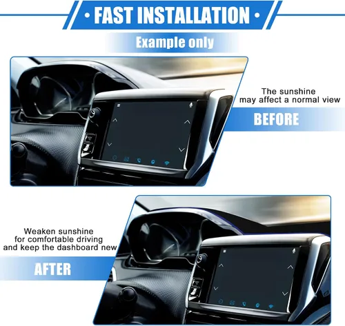 Miniatura 7 de Cubierta de tablero de instrumentos compatible con Chevy Trax 2017-2020, poliéster duradero negro cubierta delantera