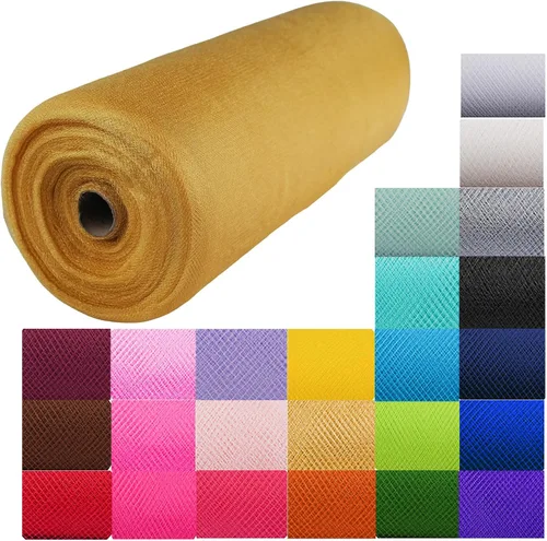 Miniatura 13 de Craft And Party, Rollo de Tul de Tela Negra de 54 Pulgadas por 40 Yardas (120 pies) Rollo de Tul de Tela para Falda Tutú de Bricolaje, Bodas y Negro