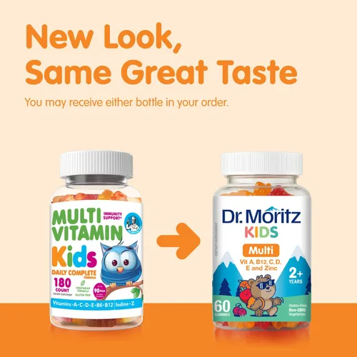 Miniatura 7 de Gomitas multivitamínicas para niños, 14 vitaminas esenciales, suplemento diario para mayores de 2 años, vitamina A, C, D, E, vegetariana B6 y B12