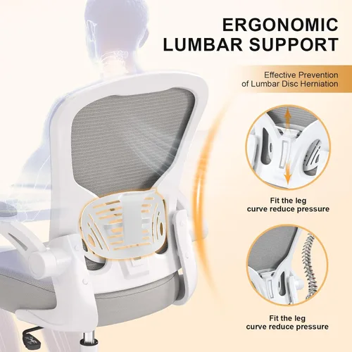 Miniatura 7 de Synorla Silla de oficina, sillas de escritorio ergonómicas de 330 libras de capacidad, silla de computadora de malla con respaldo alto