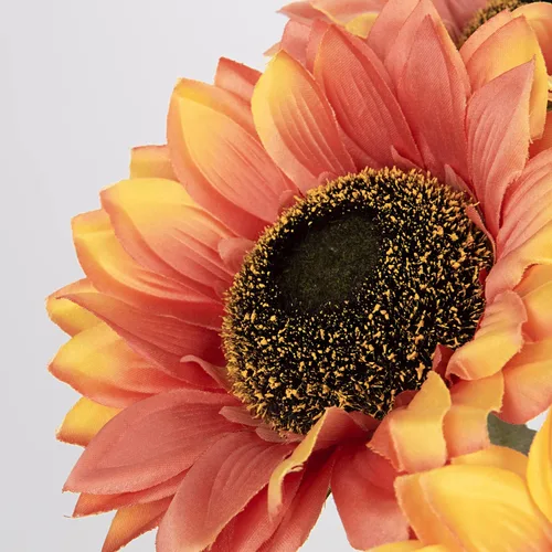 Miniatura 6 de 8 girasoles artificiales grandes de 6 pulgadas, flores artificiales de tallo largo de 25.6 pulgadas de alto, girasoles gigantes de seda con tallo