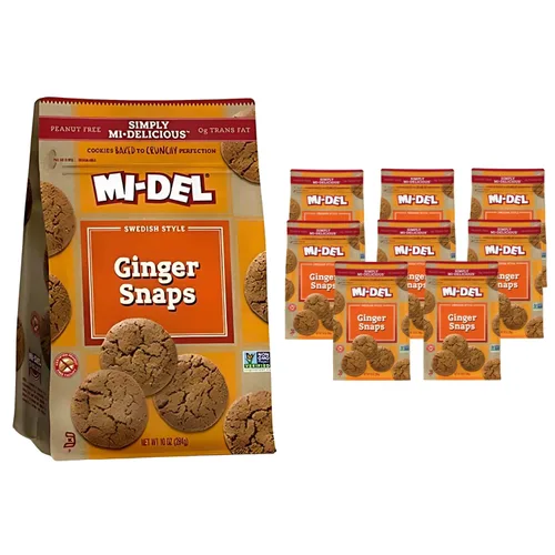 Miniatura 11 de Mi-Del Galletas Snaps de Vainilla - Galletas Crujientes de Vainilla - Certificadas Sin GMO, 0g de Grasa Trans, Galletas Saludables (Paquete de 8)
