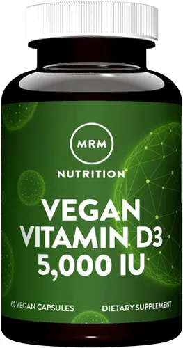 MRM – Vegan Vitamina D3, cumple con calcio y la salud ósea necesidades (5000iu 60 Count)