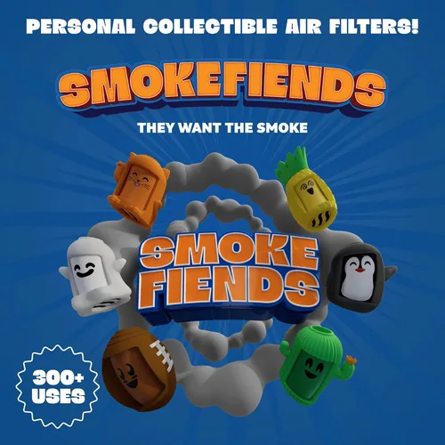 Miniatura 4 de Smoke Fiends Filtro de aire personal portátil y ecológico Discreta HEPA y filtración de carbono Biodegradable y hasta más de 300 usos Diseño