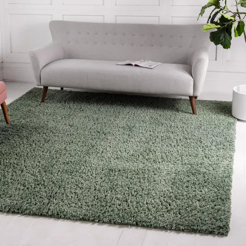 Miniatura 51 de Unique Loom Davos Shag Collection - Alfombra de área, color liso (4 pies 1 pulgada x 6 pies 1 pulgada, rectangular, color pimienta)
