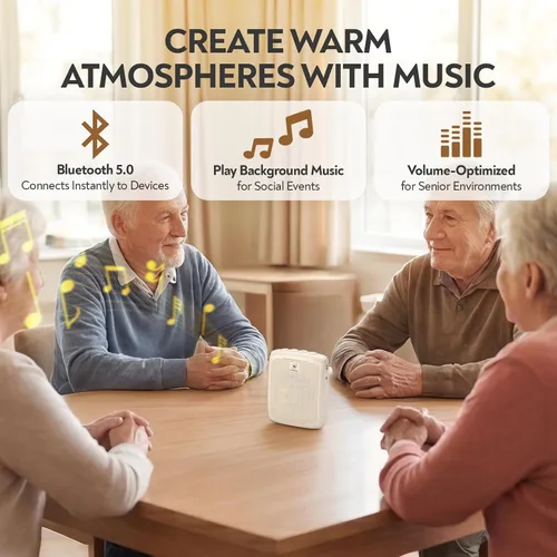 Miniatura 5 de WinBridge - Amplificador de voz Bluetooth - Micrófono inalámbrico de 15 W, sistema PA portátil para aula/ancianos, altavoz y micrófono