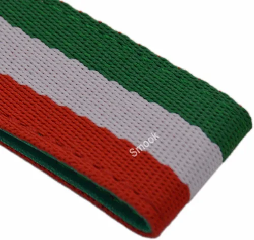 Miniatura 2 de Bandera italiana banda de nailon con interior de cuero llavero correa adorno calcomanía para Ferrari Maserati Lamborghini Porsche