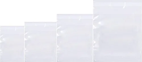 Paquete combinado de bolsas de polietileno transparente, 400 unidades (6 x 9 pulgadas, 8 x 10 pulgadas, 9 x 12 pulgadas, 11 x 14 pulgadas) – Bolsas